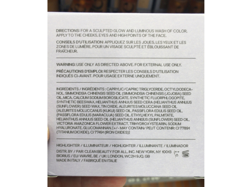 Saie Glow Sculpt Multi-Use Cream Highlighting Blush, Quartzglow, 0.20 oz/5.8 g