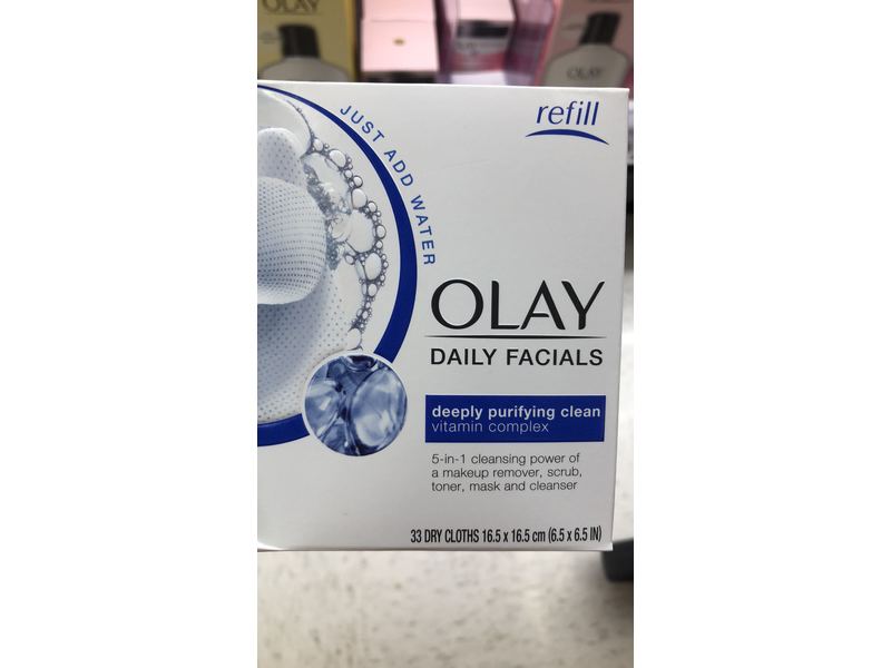 Olay Daily Facial Cloths, Combination/Oily Skin, 33 ct