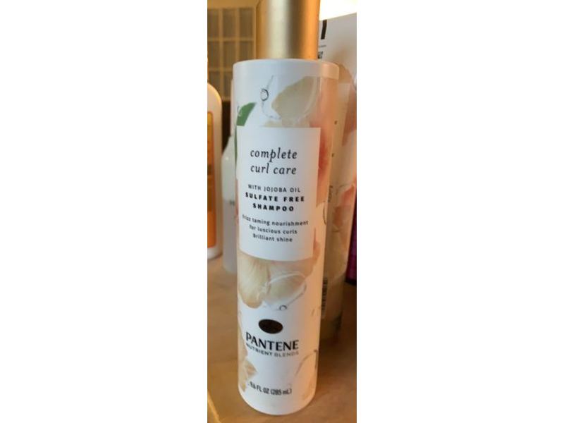 Pantene Pro-V Complete Curl Care Sulfate Free Shampoo, Jojoba Oil, 9.6 fl oz/285 mL