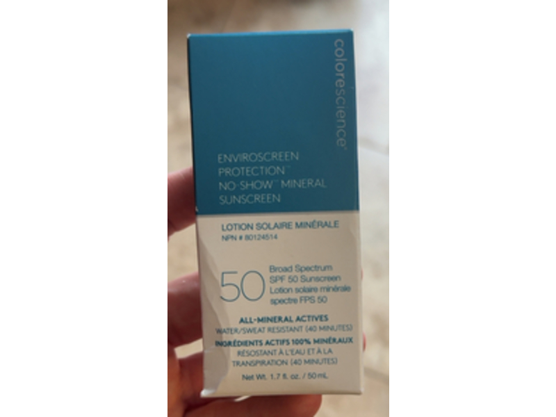 Colorescience Enviroscreen Protection No Show Mineral Sunscreen, SPF 50, 1.7 fl oz/50 mL