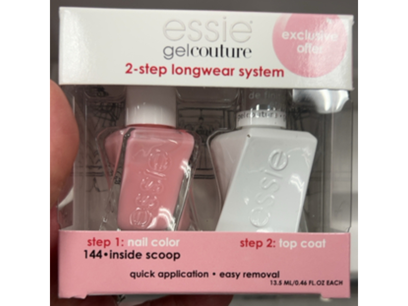 Essie Gel Couture Longwear Nail Polish & Top Coat Set, 144 Inside Scoop