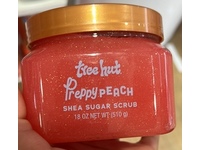 Tree Hut Shea Sugar Scrub, Preppy Peach, 18 oz/510 g - thumbnail 2