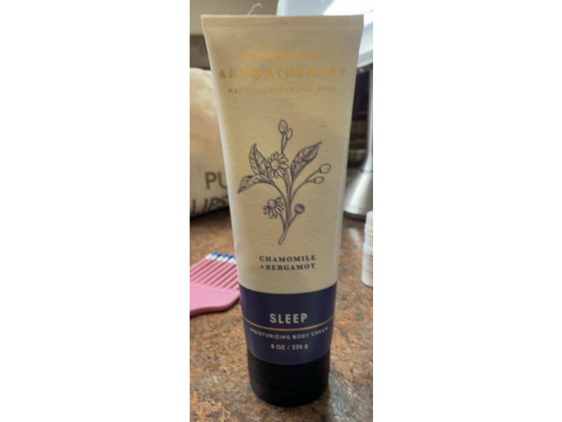 Bath & Body Works Aromatherapy Moisturizing Body Cream, Chamomile Bergamot, Sleep, 8 oz/226 g