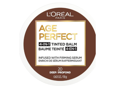 L'Oreal Paris Age Perfect 4 In 1 Tinted Balm Foundation, 20 Deep, 0.63 fl oz/18 g