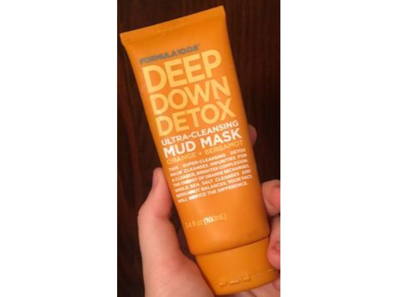 Formula 10.0.6 Deep Down Detox Ultra - Cleansing Mud Mask, Orange + Bergamot, 3.4 fl oz/100 mL