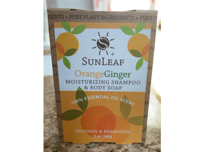 SunLeaf OrangeGinger Moisturizing Shampoo & Body Soap, 5 oz/142 g