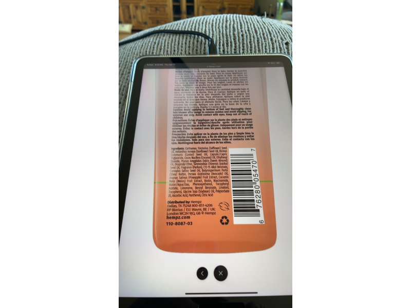 Hempz Multi Purpose Body Oil, Sweet Pineapple & Honey Melon, 6.76 fl oz/200 mL