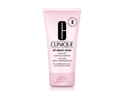 Clinique All About Clean Rinse Off Foaming Cleanser Mousse, Dry Combination To Oily, 5 fl oz/150 mL