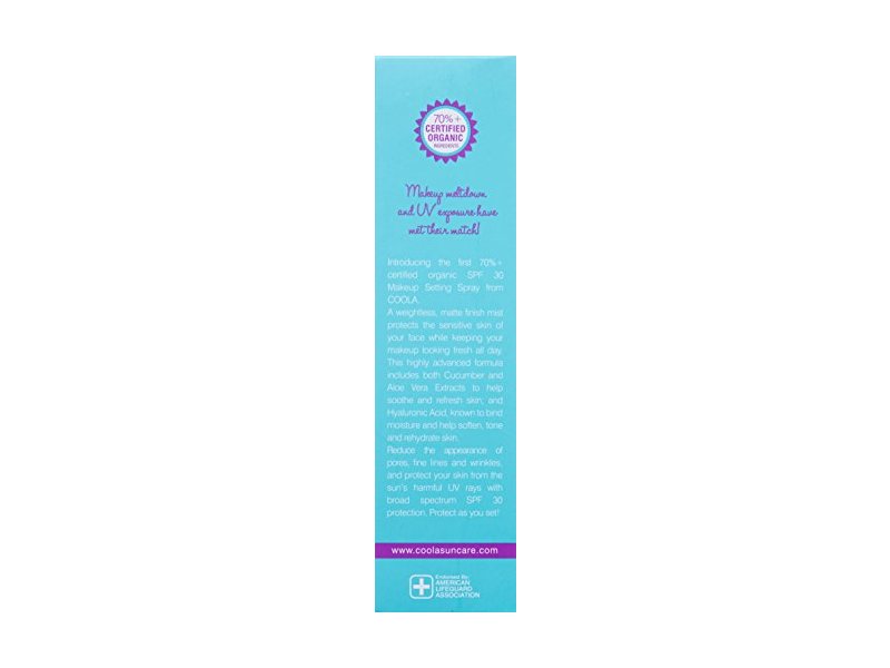Coola Suncare Face SPF 30 Makeup Setting Spray, 1.7 fl. oz.