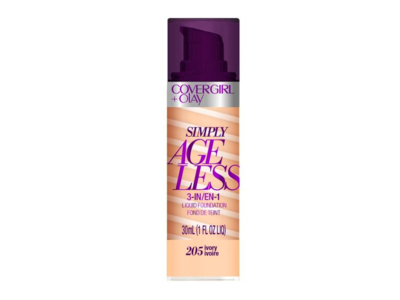 Covergirl + Olay Simply Ageless 3-In-1 Liquid Foundation, 205 Ivory, 1 fl oz/30 mL