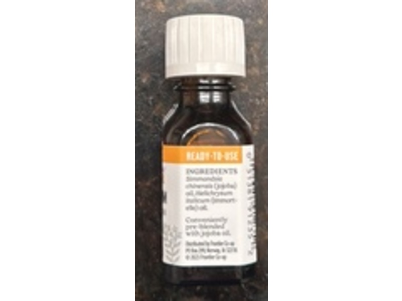 Aura Cacia Helichrysum Pure Essential Oil, Jojoba Oil, 5 fl oz/15 ml