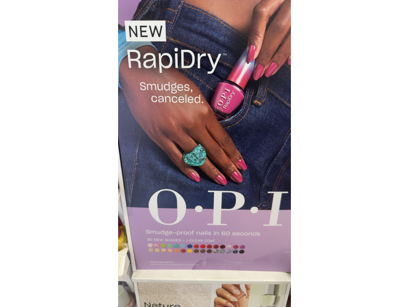 O.P.I Rapidry Quick Dry Nail Polish, Clearly Fast, 9 mL