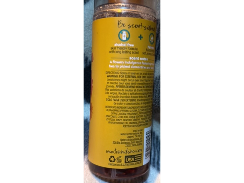 Tree Hut Hydrate + Condition Fragrance Mist, Sunkissed Poppy, 6 fl oz/177 mL