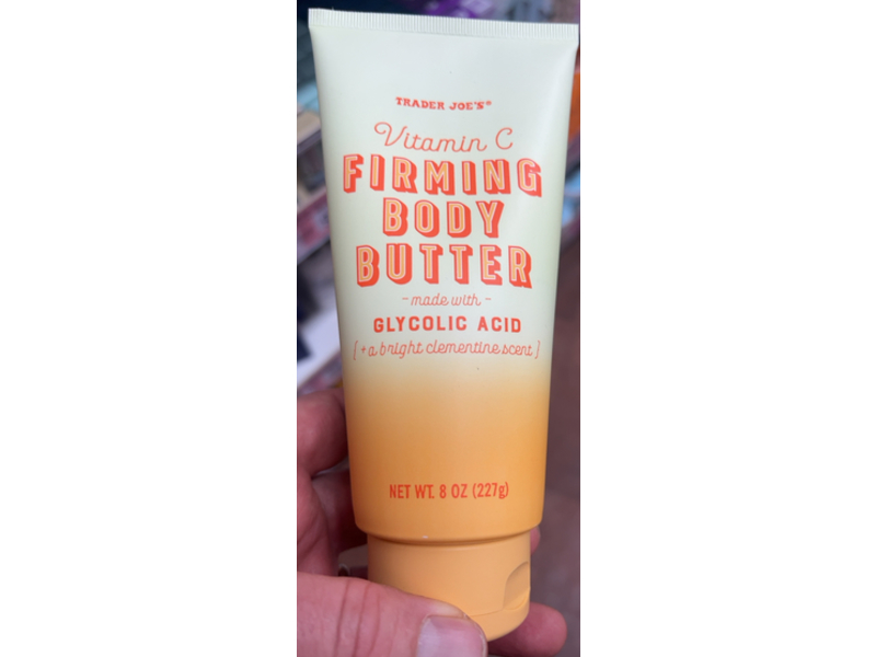 Trader Joe's Firming Body Butter, Vitamin C & Glycolic Acid, 8 oz/227 g