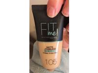 Maybelline Fit Me Matte + Poreless Foundation, 105 Natural Ivory, 30 mL - Image 3