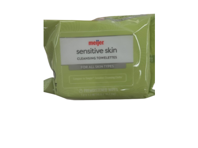 Meijer Sensitive Skin Cleansing Towelettes, 25 Count