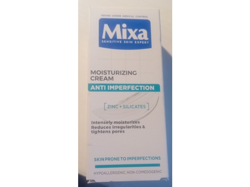 Mixa Anti Imperfection Moisturizing Cream, Zinc + Silicates, 50 mL