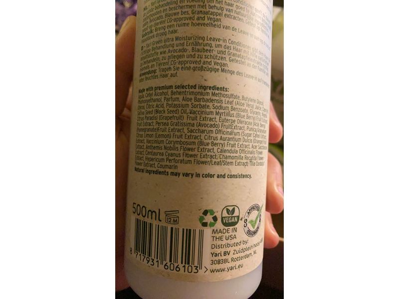 Yari Green Curls Ultra Hydrating Leave-in Conditioner, 500 mL