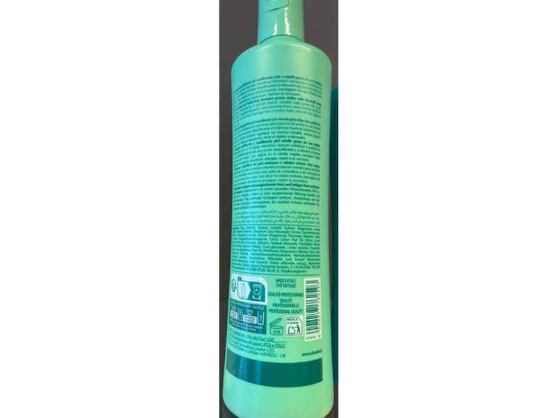 Fanola Pure Balance Shampoo, Vitamins, 11.83 fl oz/350 mL