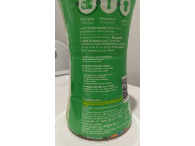 Gain Fireworks In-Wash Scent Booster, Original, 24.0 oz/680 g