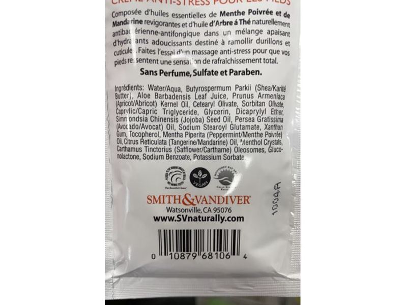 Aromatherapaes Stress Reducing Foot Cream, Peppermint & Tangerine, 75 fl oz/22 mL