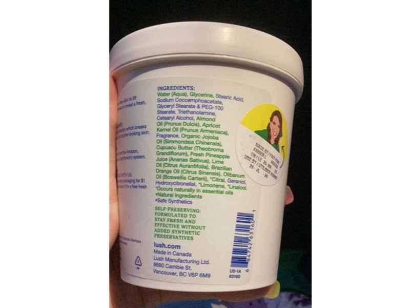 Lush Facial Wash, Pineapple, 8.4 fl oz/240 g