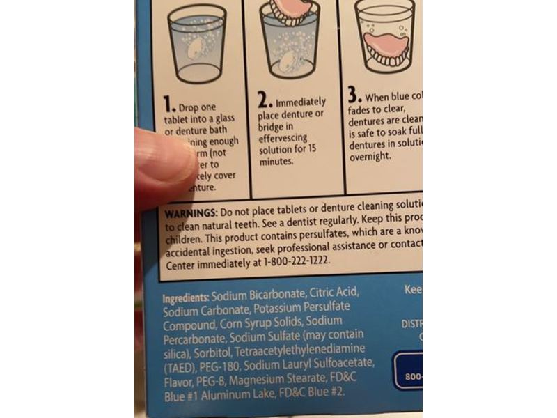 Kroger Denture Cleanser, Anti-Bacterial Tablets, 90 Counts