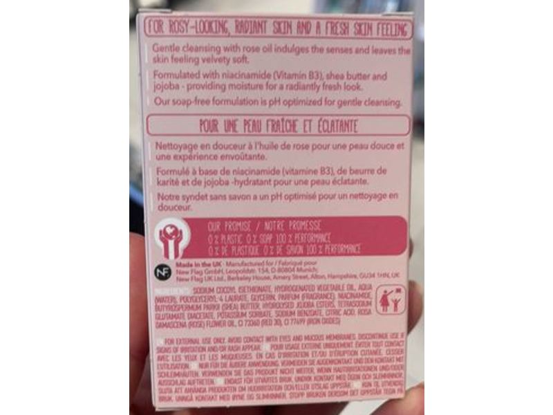 Foamie Cleansing Face Bar, Rose Oil, 2.1 oz/60 g