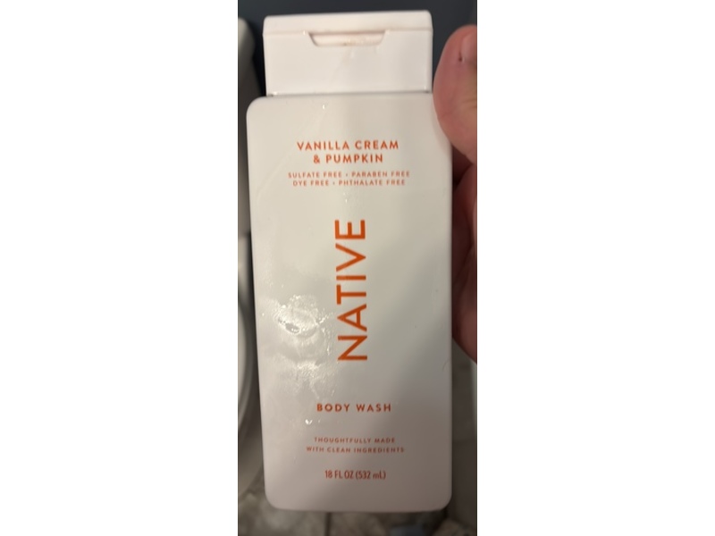 Native Body Wash, Vanilla Cream & Pumpkin, 18 fl oz/532 mL, Pack Of 2