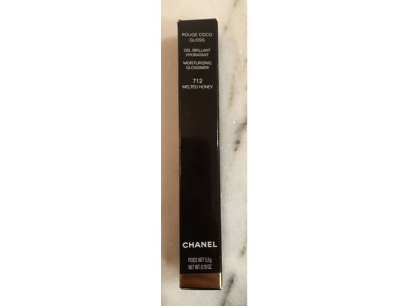 Chanel Rouge Coco Gloss Moisturizer, 712 Melted Honey, 0.19 oz/5.5 g