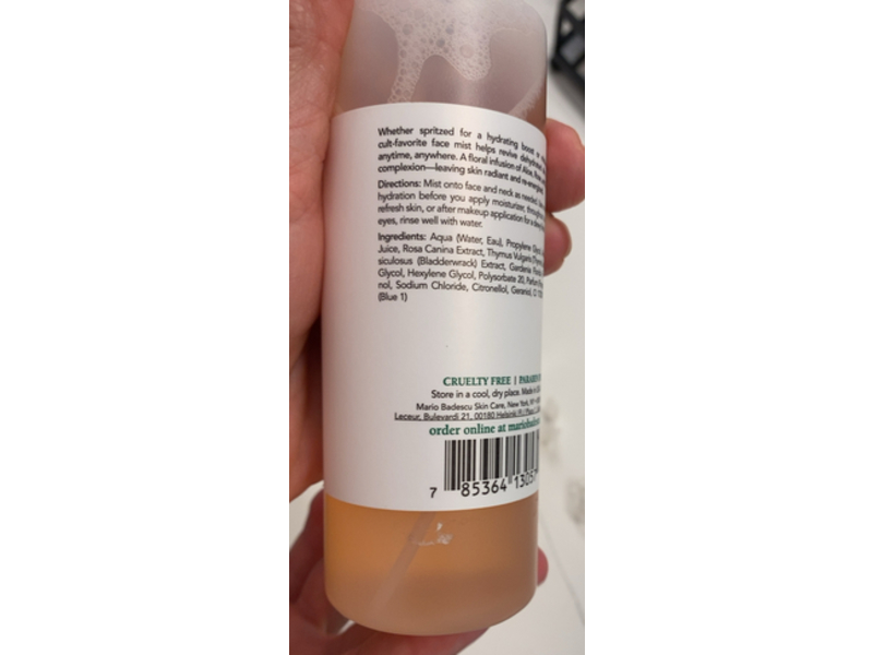 Mario Badescu Facial Spray, Aloe, Herbs & Rosewater, 6 fl oz/177 mL