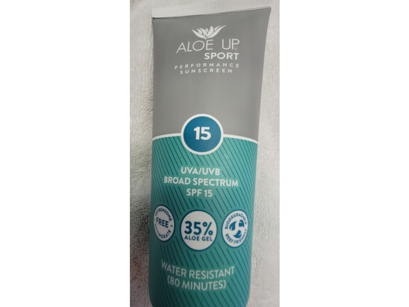 Aloe Up Sport Performance Sunscreen Lotion, SPF 15, 6 fl oz/177 mL
