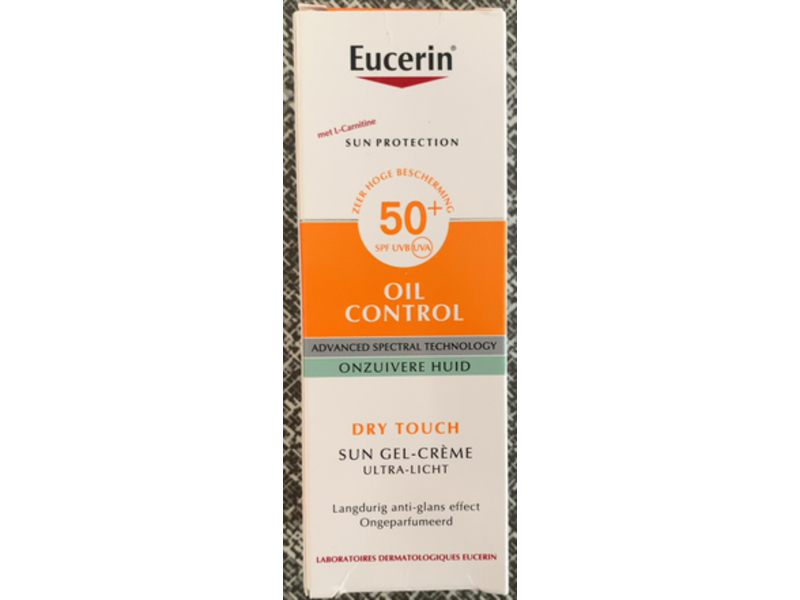 Eucerin Sun Protection Oil Control Sun Gel-Cream, SPF 50+, 50 mL