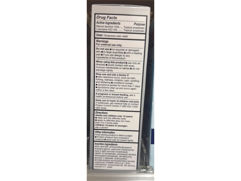 Walgreens Pain Relieving Cream+Lidocaine, Unscented, 3 oz/85 g