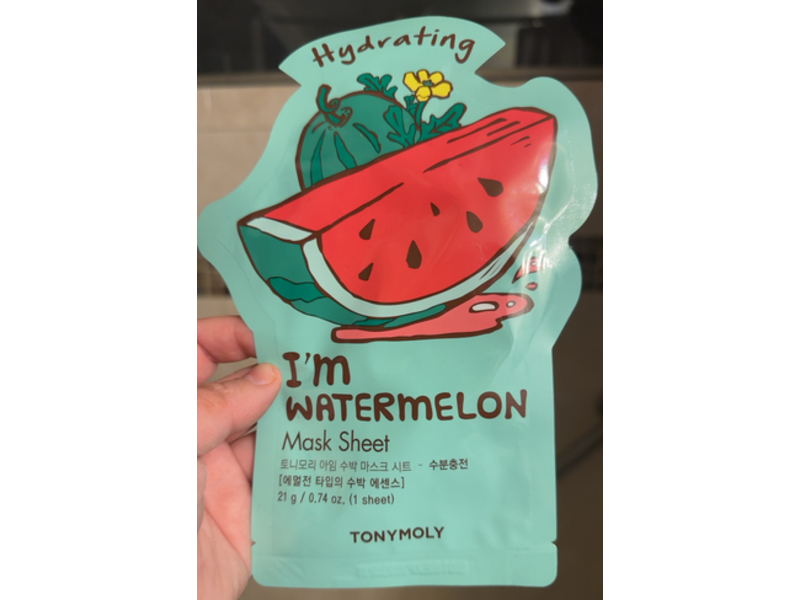 Tony Moly I'm Watermelon Hydrating Mask Sheet, 0.74 oz/21 g