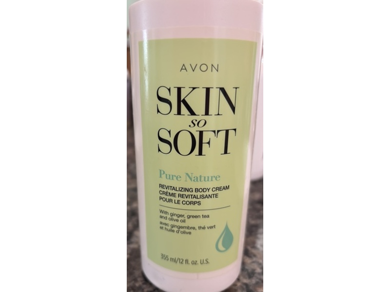 Avon Skin So Soft Pure Nature Revitalizing Body Cream, 12 fl oz/355 mL