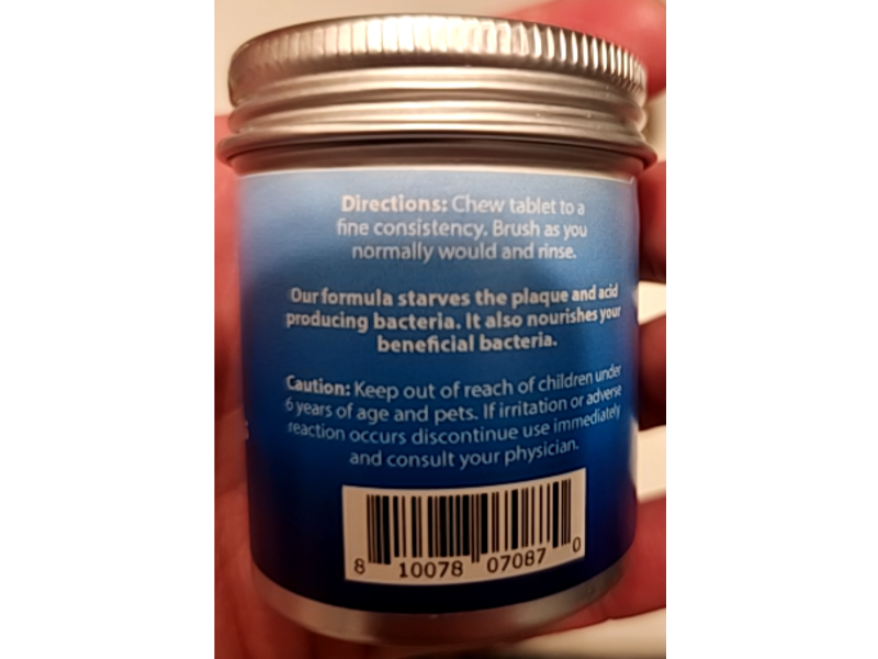 Weldental Chew Brush Smile Toothpaste Tablets, Peppermint, 60 Count