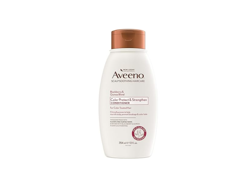 Aveeno Color Protect & Strengthen Conditioner, Blackberry Quinoa Protein Blend, 12 fl oz/354 mL