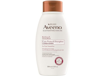 Aveeno Color Protect & Strengthen Conditioner, Blackberry Quinoa Protein Blend, 12 fl oz/354 mL