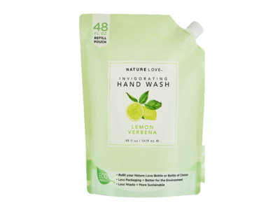Nature Love Invigorating Hand Wash, Lemon Verbena, 48 fl oz/1419 mL
