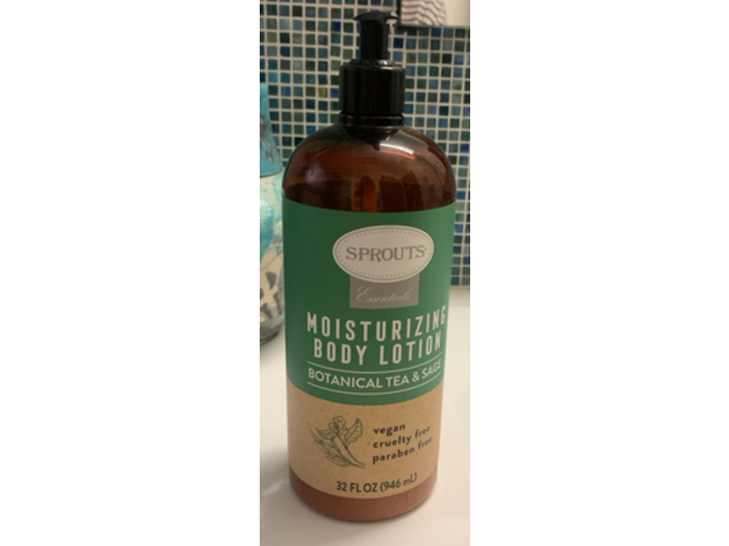 Sprouts Moisturizing Body Lotion, Botanical Tea & Sage, 32 fl oz/946 mL