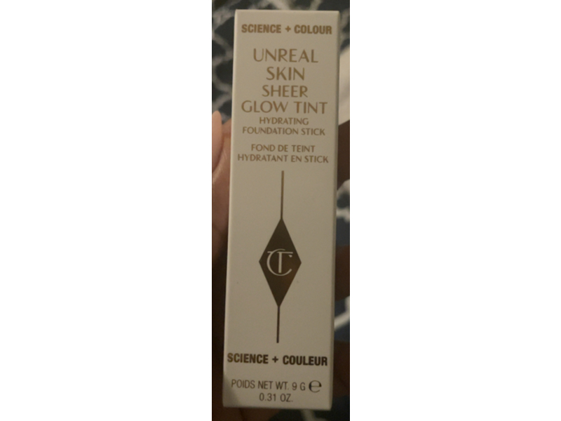 Charlotte Tilbury Unreal Skin Sheer Glow Tint Hydrating Foundation Stick, 14 Deep, 0.31 oz/9 g