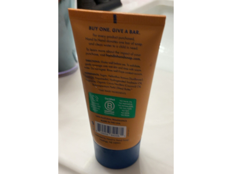 Hand In Hand Sugar Scrub Almond Creme, Vanilla & Oat Milk, 2 oz/59 mL