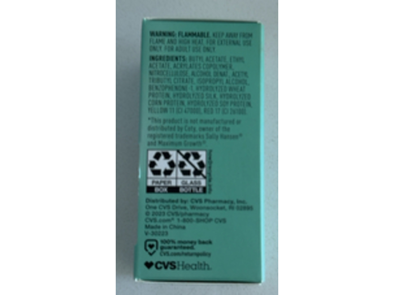 Cvs Health Max Growth Nail Treatment, Triple Protection & Silk, 0.54 fl oz/16 mL