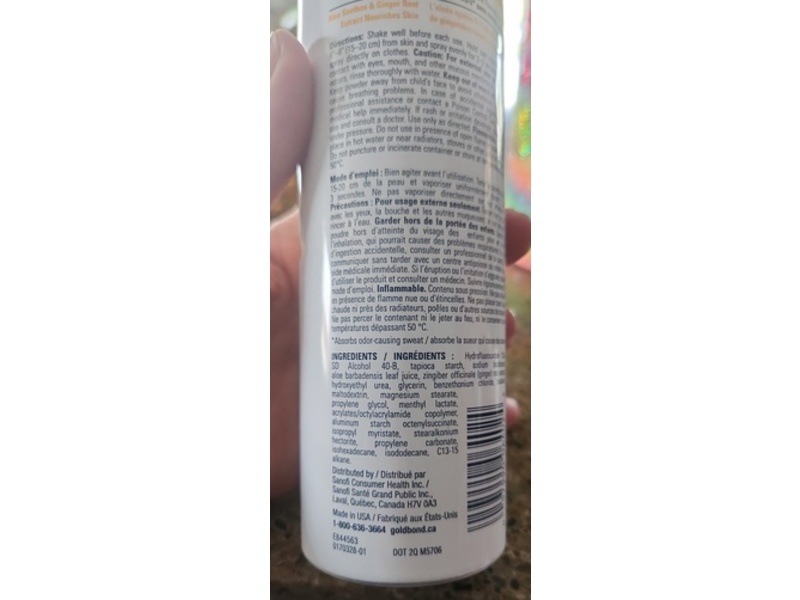 Gold Bond Clear Body Powder Spray, 198 g