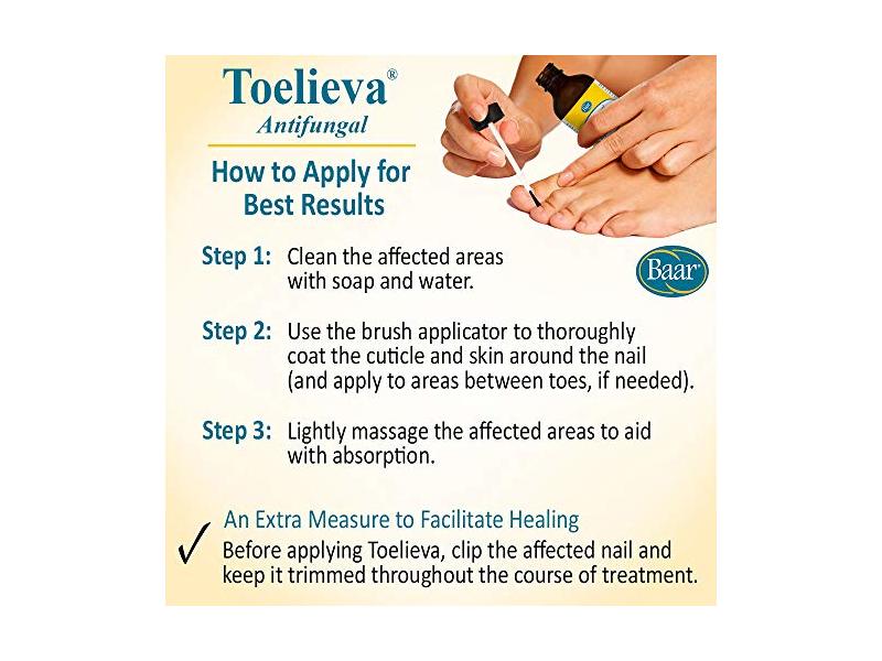 Baar Antifungal Toelieva Liquid Solution, 2 fl oz/60 mL
