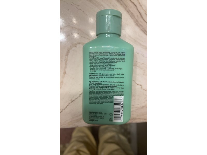 Hempz Body Lotion - Cucumber & Aloe Herbal Body Moisturizer, Travel Size 2.25 Fl Oz