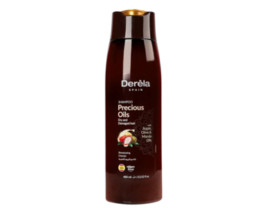 Derela Precious oils Shampoo, Argan + Olive & Marula Oils, 13.52 fl oz/400 mL