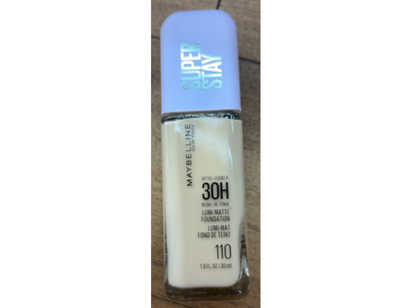 Maybelline New York Super Stay Lumi-Matte Foundation, 110, 1 fl oz/30 mL