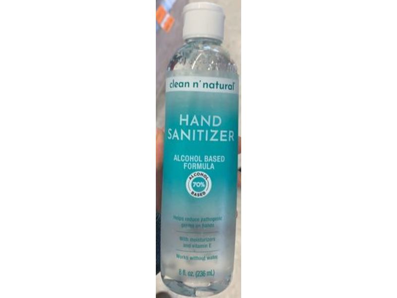 Clean N' Natural Hand Sanitizer, 8 fl oz/236 mL